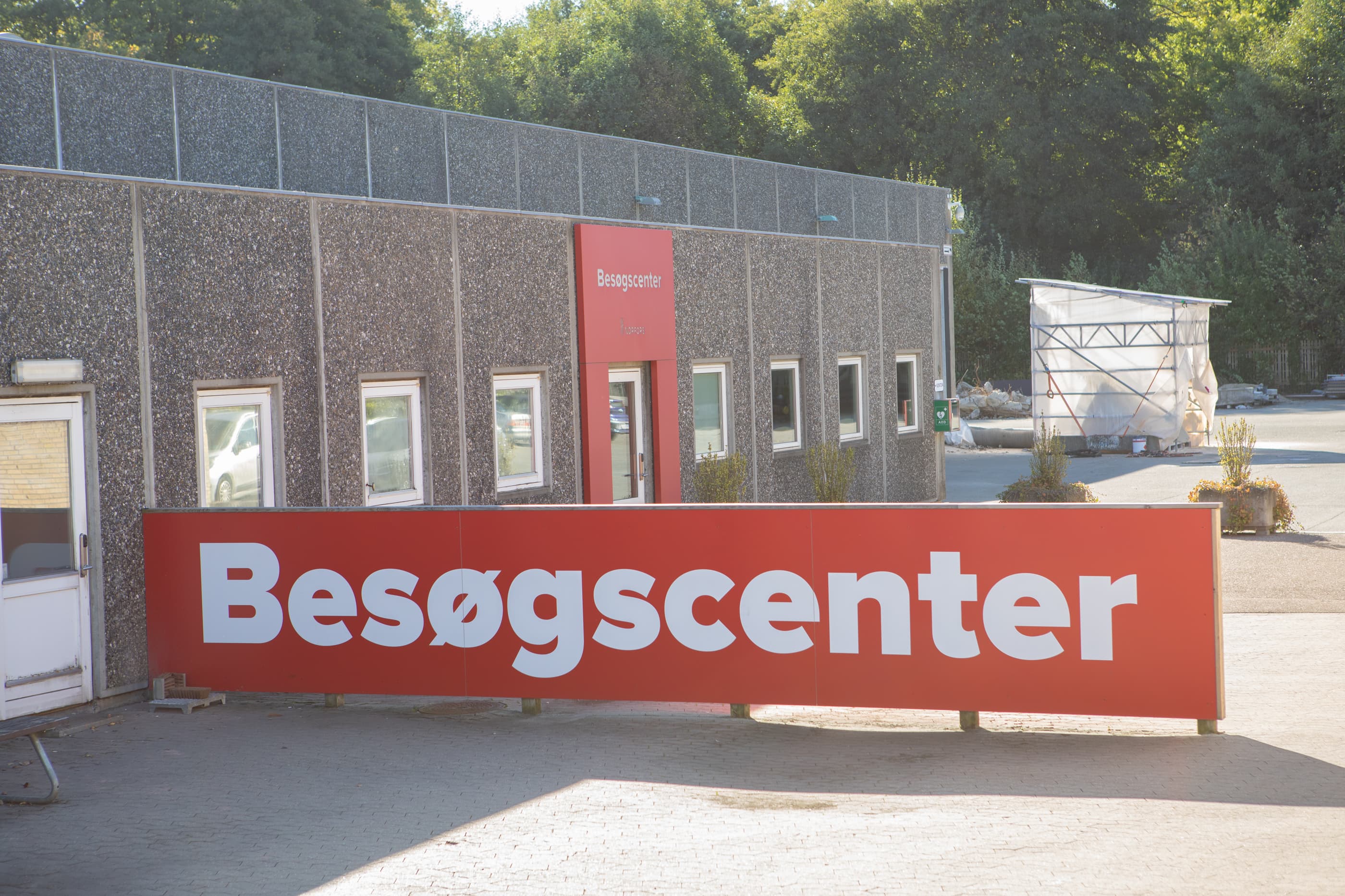 Indgang til besøgscenter hos Norfors