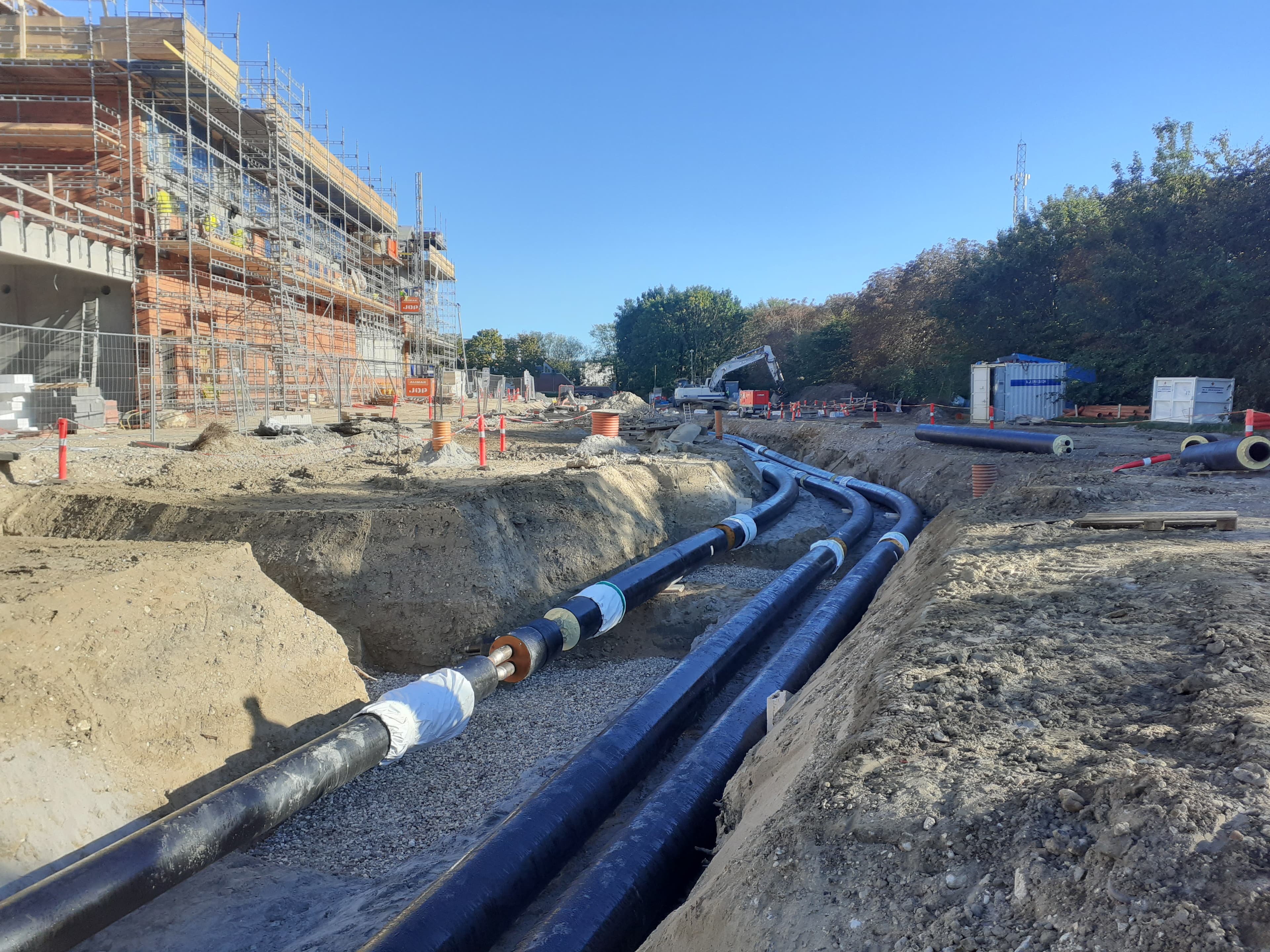 Foto fra september 2025 fra anlæggelse af den sektion, der nu tages i brug